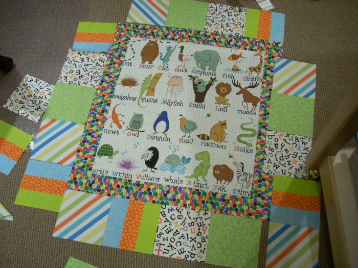 baby quilt layout